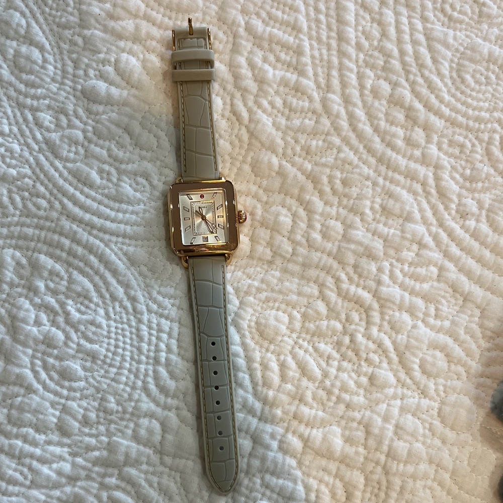Michele Gold and Gray Women's Watch